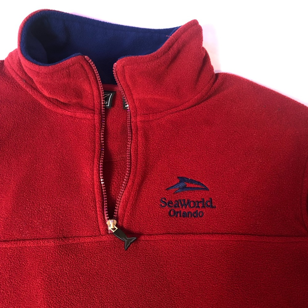 Shamu Seaworld Orlando Quarter Zip Sweater Rare